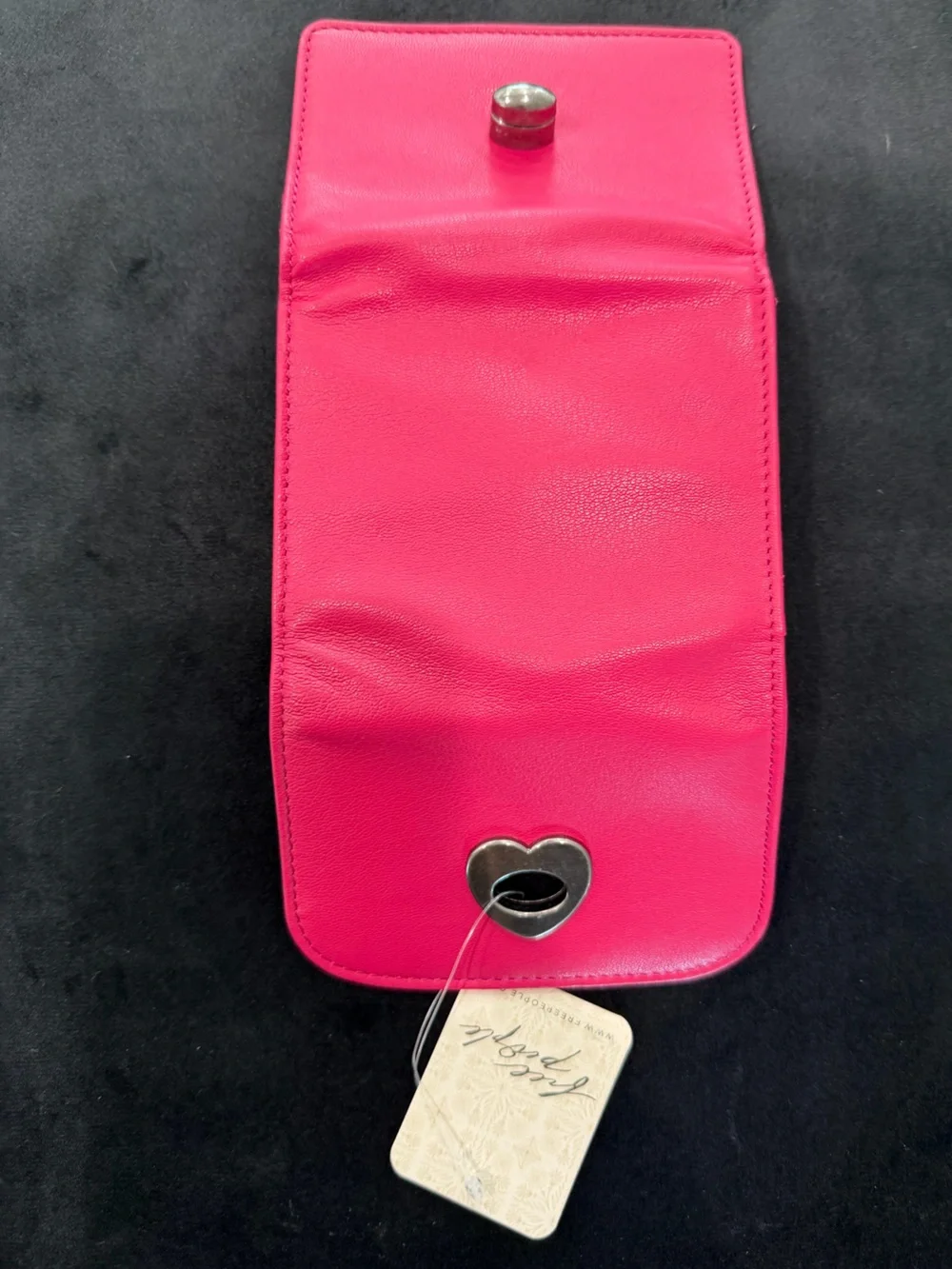 Free People pink lock it up wallet $48 nwt